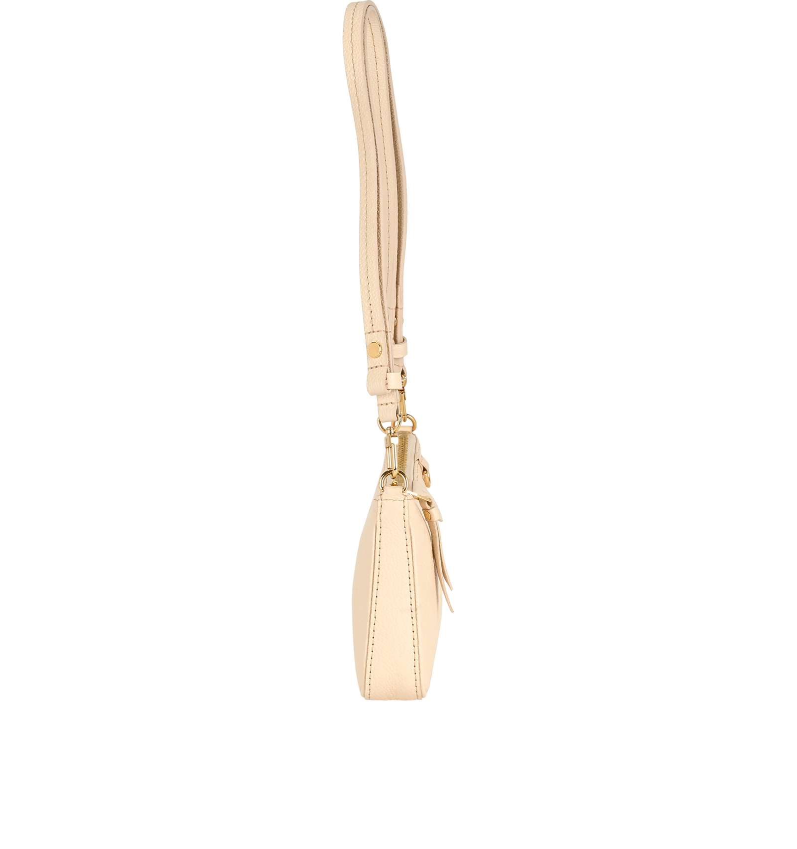 Easy Pouch On Strap, &pound;950, Handbags, Cream, Leather, Side view